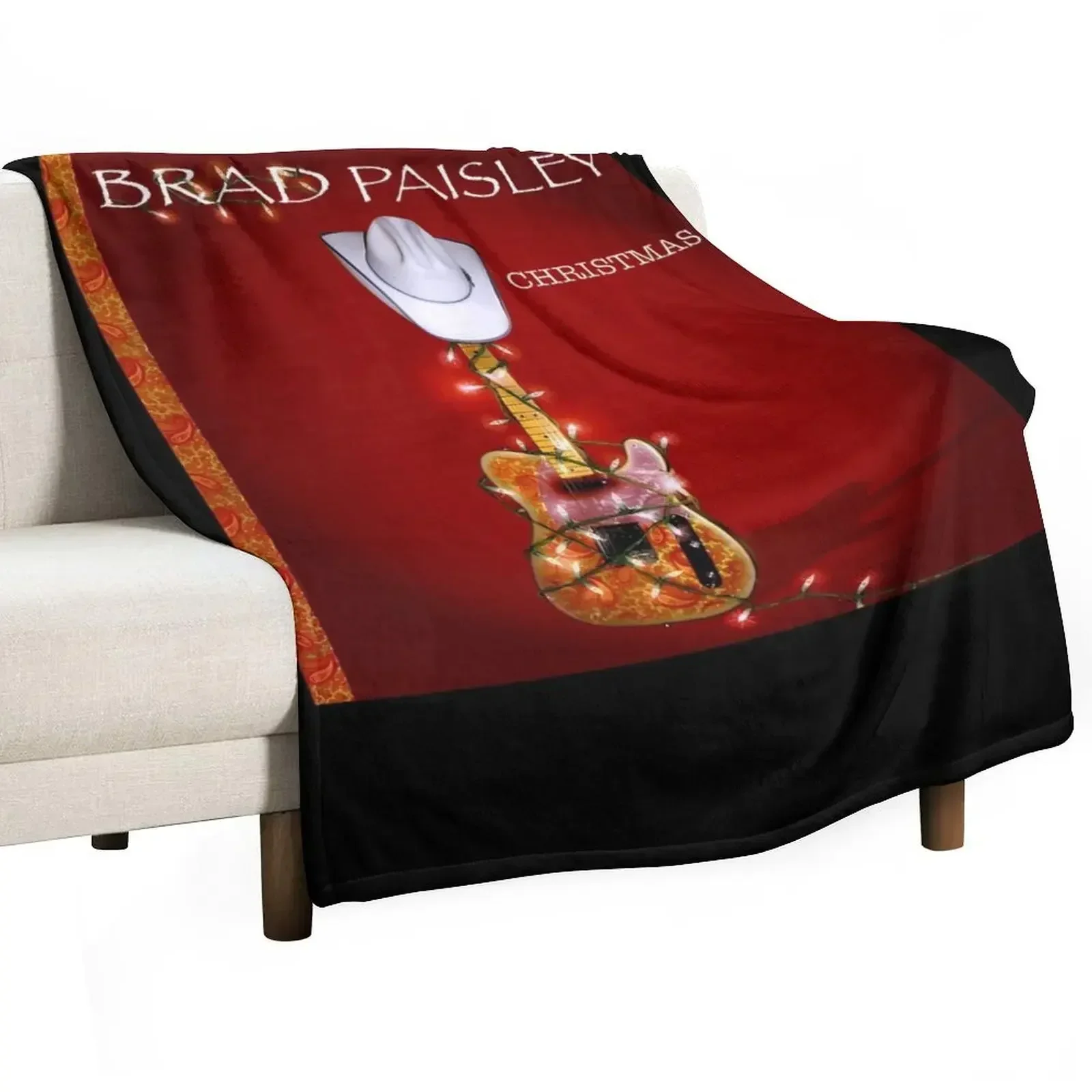 Brad Paisley christmas Throw Blanket wednesday Plaid Flannel Custom Blankets