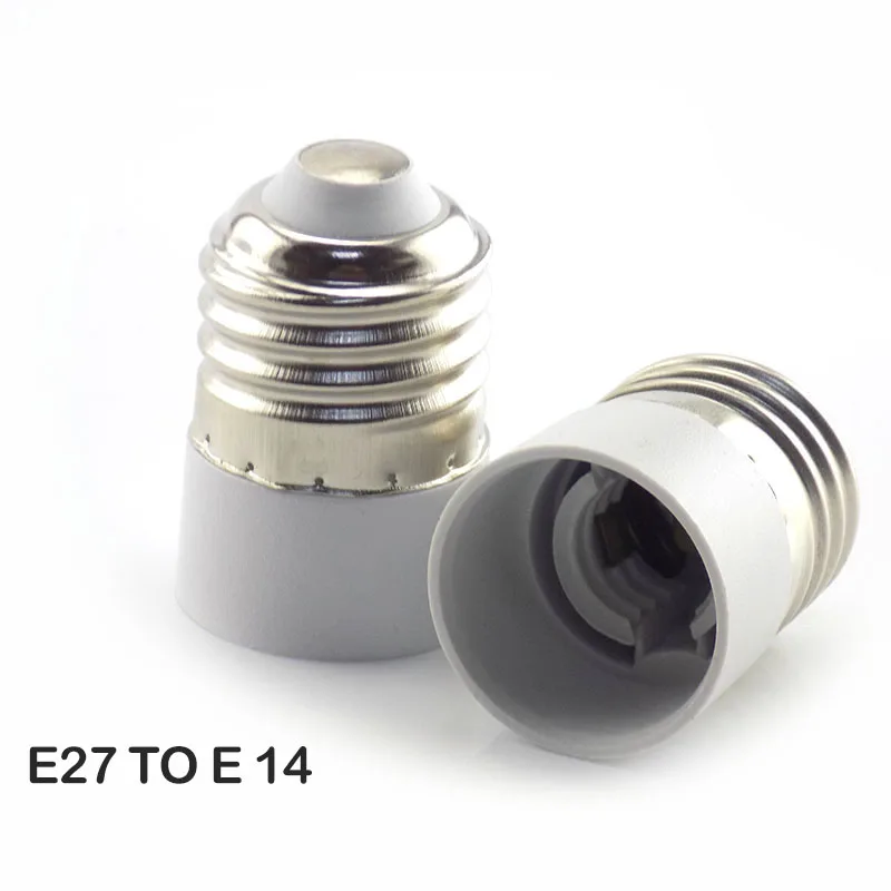 1x Converter E27 TO E14 Lamp bulb base Holder Adapter Conversion Socket ABS Material Fireproof Socket Adapter