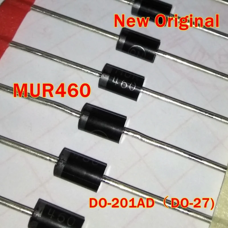 10Pcs to 500Pcs Mur460 Mur460Rlg Do-201Ad（Do-27) New Original Ultra Fast Rectifiers