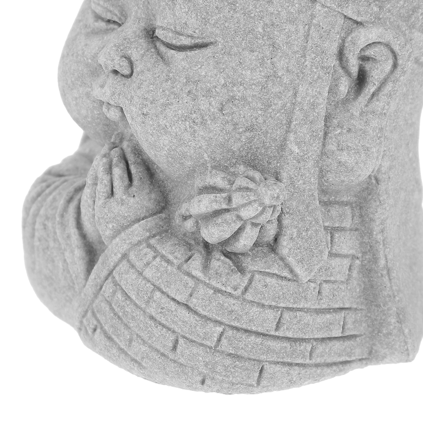 

Small Buddha Statue Sandstone Mini Aquarium Fish Tank Decorative Buddha Meditation Sculpture Aquarium Decor Fish Shelter Decor