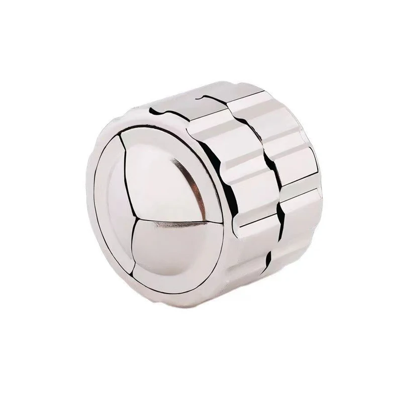 Metal Cast Cylinder Puzzle Difficult Brain Teasers for Adults Teens Children Educational Intellectual Toys IQ Logic Test