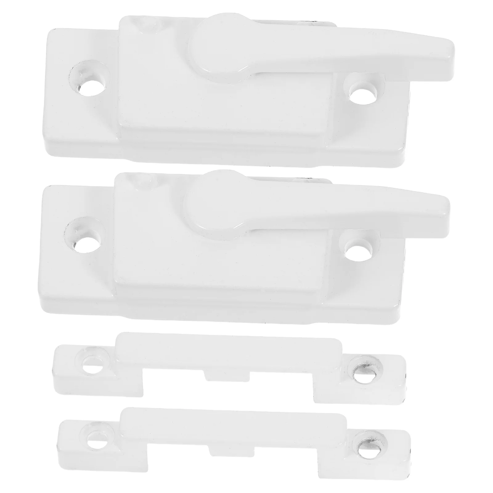 

2Sets White Sash Window Locks Zinc Alloy Latch for Sliding Windows Enhanced Safety Home Use Anti-Theft Window Locks
