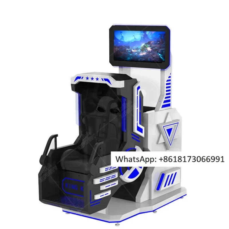 Simulador de Juegos de Realidad Virtual 9D con Rotación de 360 Grados, Máquina Dinámica de Realidad Virtual, Estación de Juego VR, Silla VR 9D para Centro de Juegos