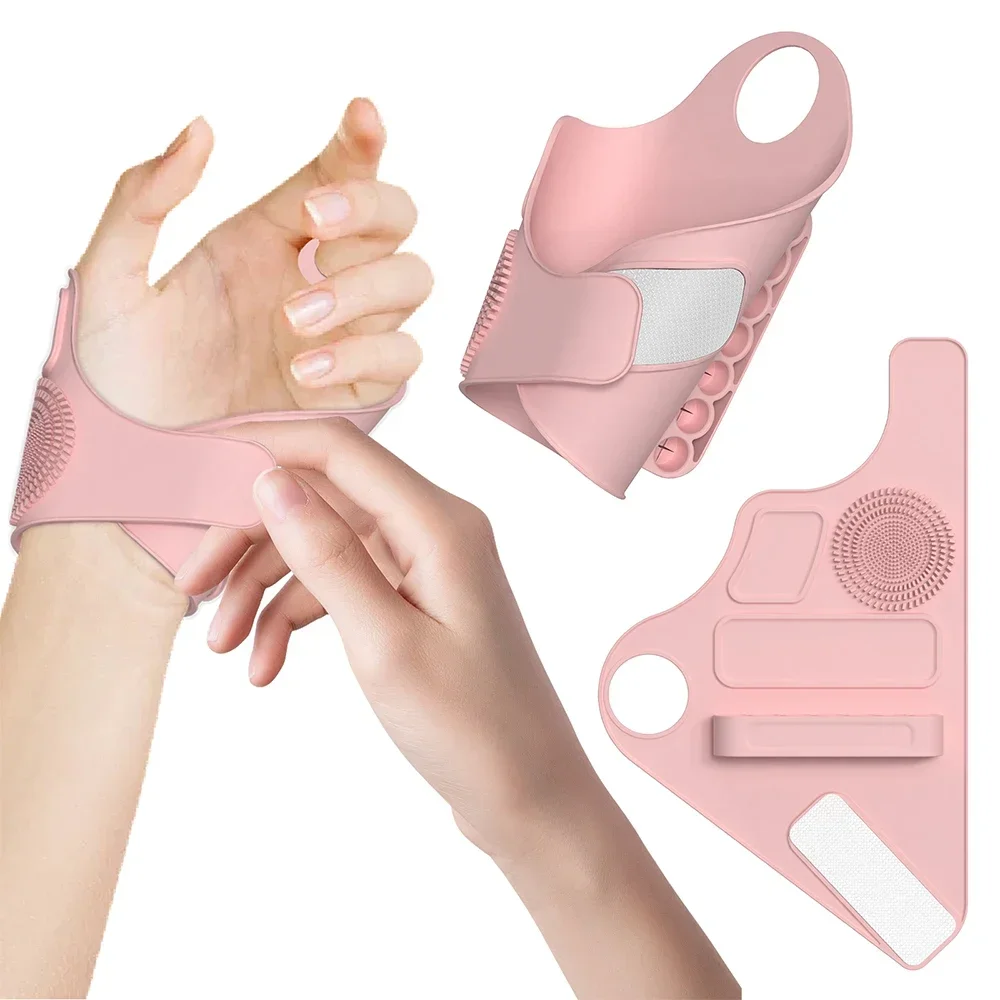 Novo multi função de silicone maquiagem ferramentas limpas titular armazenamento luva buracos acessórios beleza prático assistente maquiagem venda quente