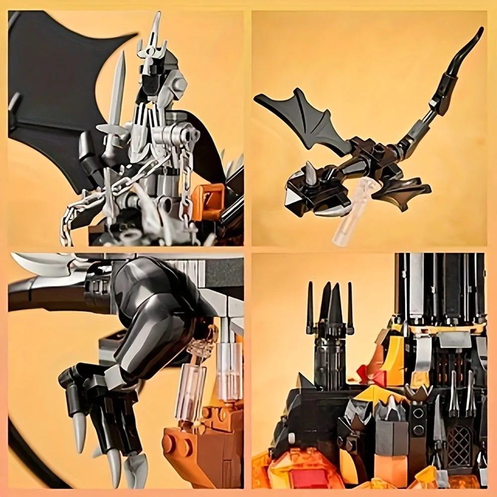 DIY Magic Dark Tower Building Blocks Creative MOC Technical Assembly Bricks STEM Educational Kit Gift for Adults Kids Christmas
