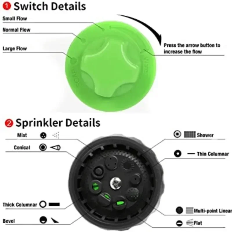 المحمولة السيارات رغوة انس مدفع المياه ارتفاع ضغط 3 الصف فوهة جت آلة غسل سيارات البخاخ تنظيف أداة السيارات حديقة أداة غسيل
