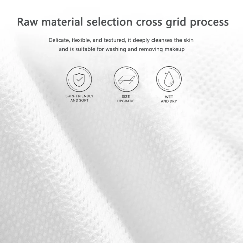 Jednorazowe kompresowane ręczniki do twarzy (100 sztuk) - przenośne teksturowane chusteczki bawełniane, rozszerzane wodą do użytku w podróży i w domu