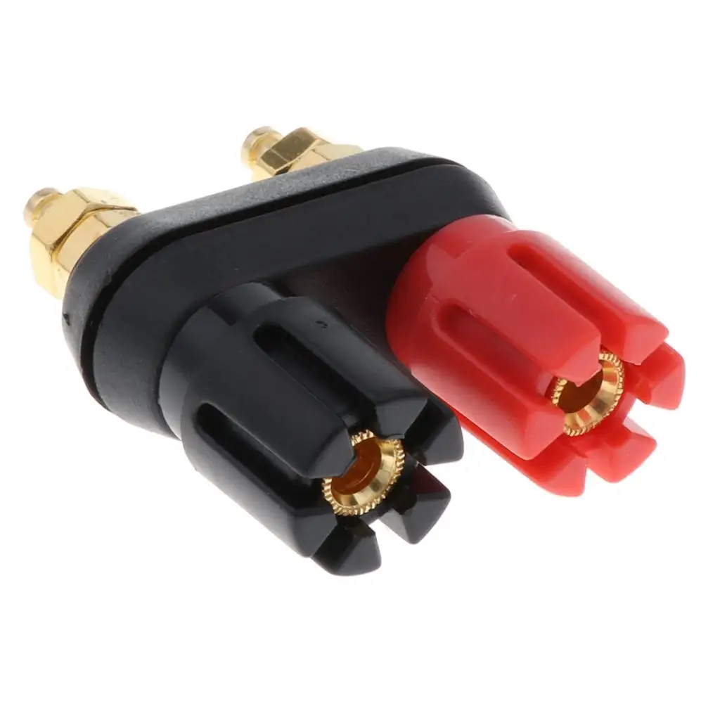 Banana Binding Post Multicolor Speaker Terminal Connector Audio Adapter for Stereo Sound System