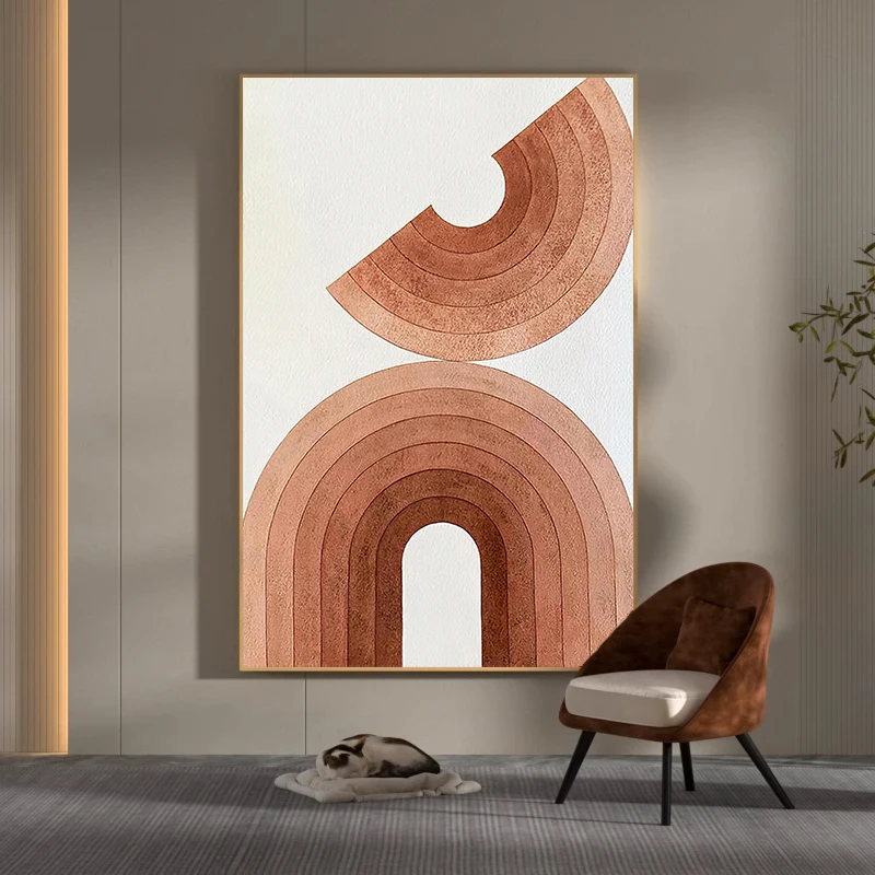 

Nordic Entrance Painting Abstract Hanging Painting Simple Modern Sofa Background Wall Mural Light Luxury Bedroom Wall Painting