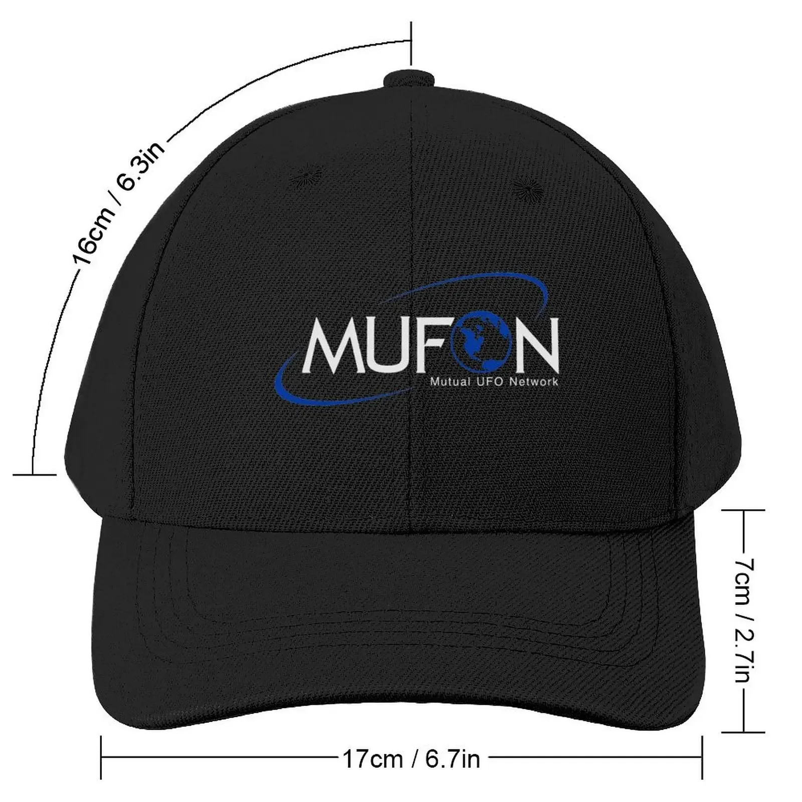 MUFON (Mutual UFO Network) design. Baseball Cap Golf Hat Thermal Visor Fishing cap Women's Beach Visor Men's