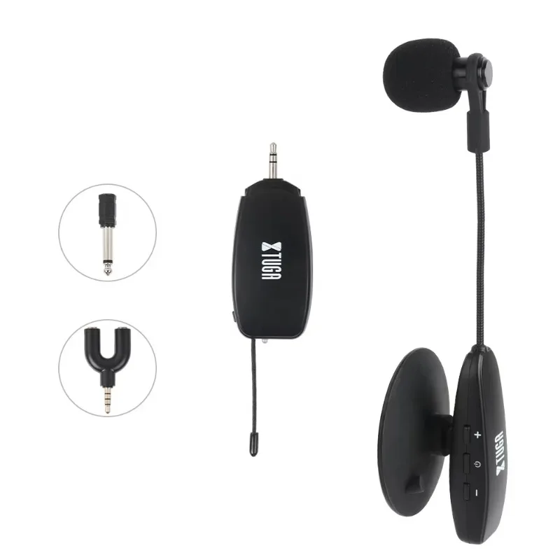 Xuga KX-622 Hot Sales UHF Wireless Saxophone Condenser Microphone Lightweight Portable Performance Musical Instrument