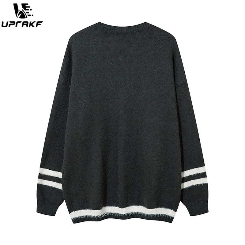 UPRAKF Cardigan Lovely Rabbit Graphic Cosy Fashion All-match Korean Style Trendy Warm Autumn Leisure Outwear Clothes