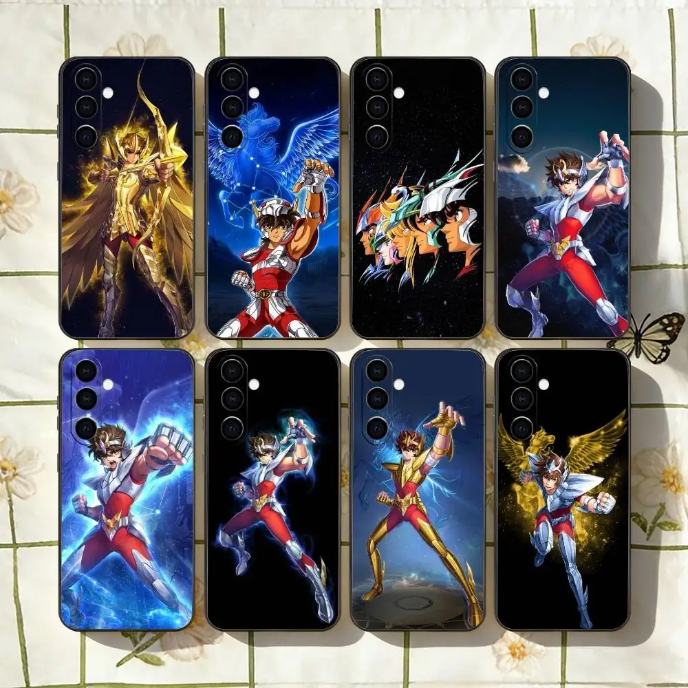 

Saint Seiya Knights Z-Zodiac Phone Case For Samsung Galaxy A73,A72,A71,A70,A53,A52,A51,Others Soft Black Cover