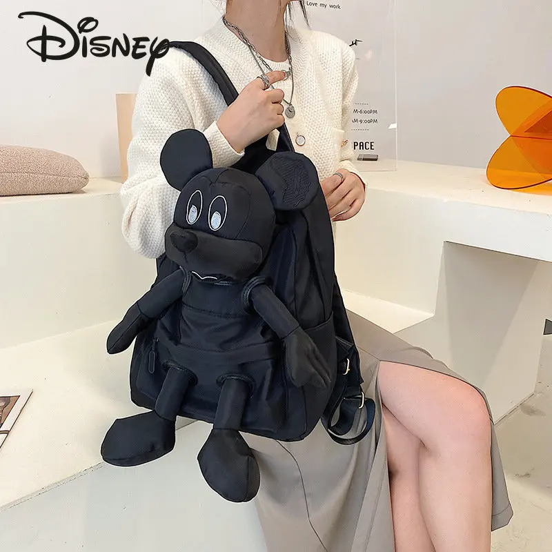 Disney Mickey Doll New Fashion Backpack Cartoon Casual Large Capacity Student Backpack High-quality Versatile Travel Backpack