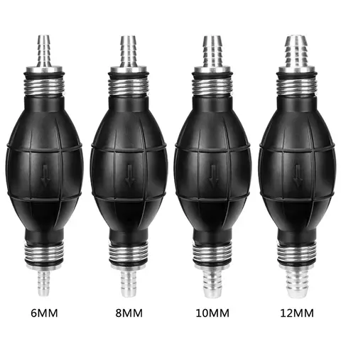 6mm/8mm/10mm/12mm 핸드 연료 펌프 라인 고무 알루미늄 핸드 프라이머 전구 디젤 오일 전송 가솔린 자동차 보트 해양 선외기
