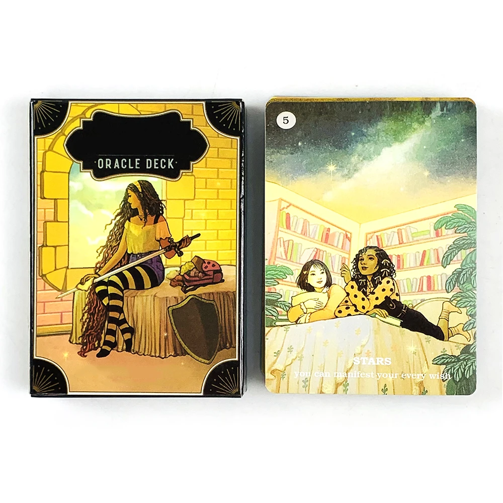 

Новые карты Oracle, 46 шт., колода, лучшие повседневные настольные игры для вечеринок для девочек и женщин, идеально подходят для гадания и подарков