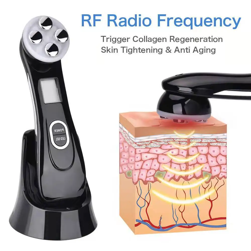 

5 Colors RF Radio Frequency Facial LED Photon Beauty Device Face Wrinkle Removal Lifting Tighten Skin Care Machine