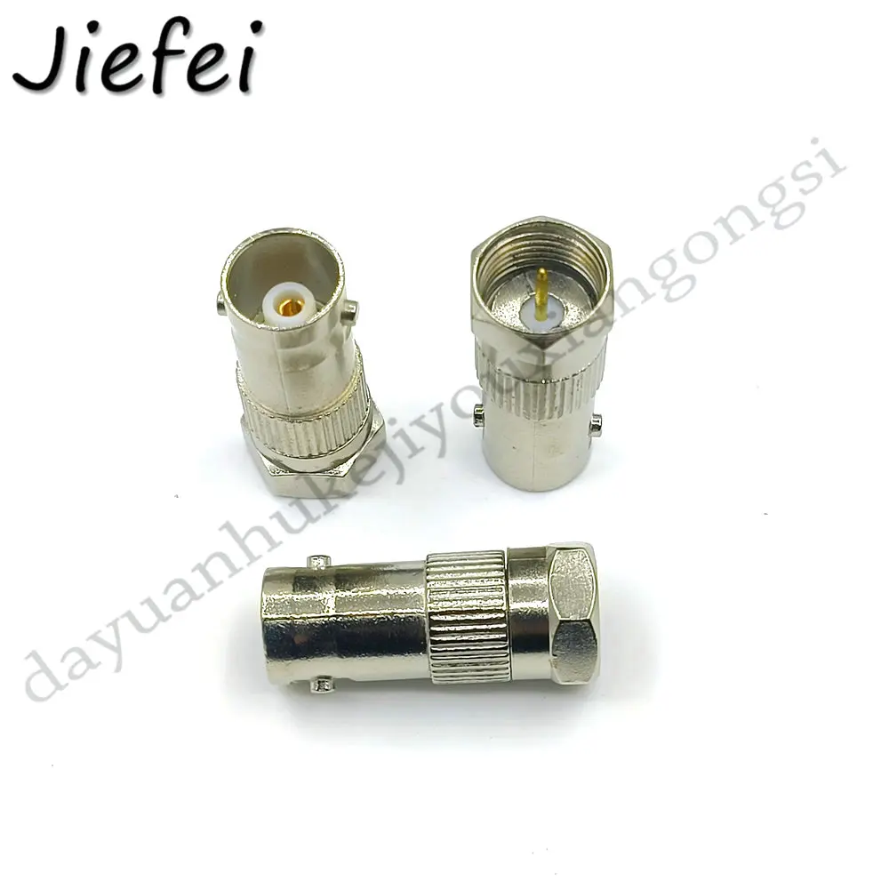 50-200pcs New F Male to BNC Female plug for CCTV TV Coaxial connector