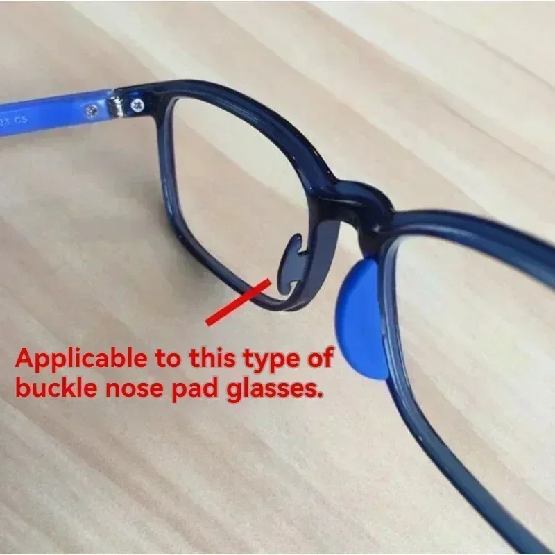 Silicone Anti-slip Nose Pads for Glasses Push on Nose Pads Repair Tool Eyeglass Sunglasses Eyewear Accessories 안경 코패드 Nose Pads