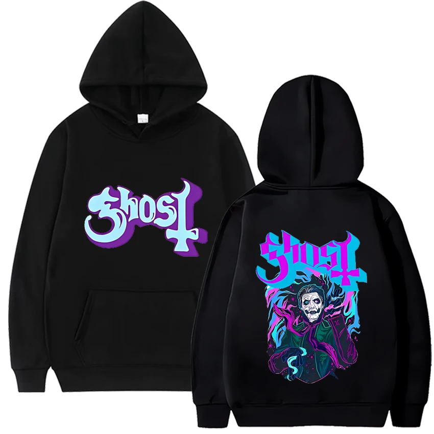 

Ghost Band Hoodies Music Print Sweatshirt Female/Male Winter Fashion Pullover Manga Long Sleeve Tops Clothes High Street Women