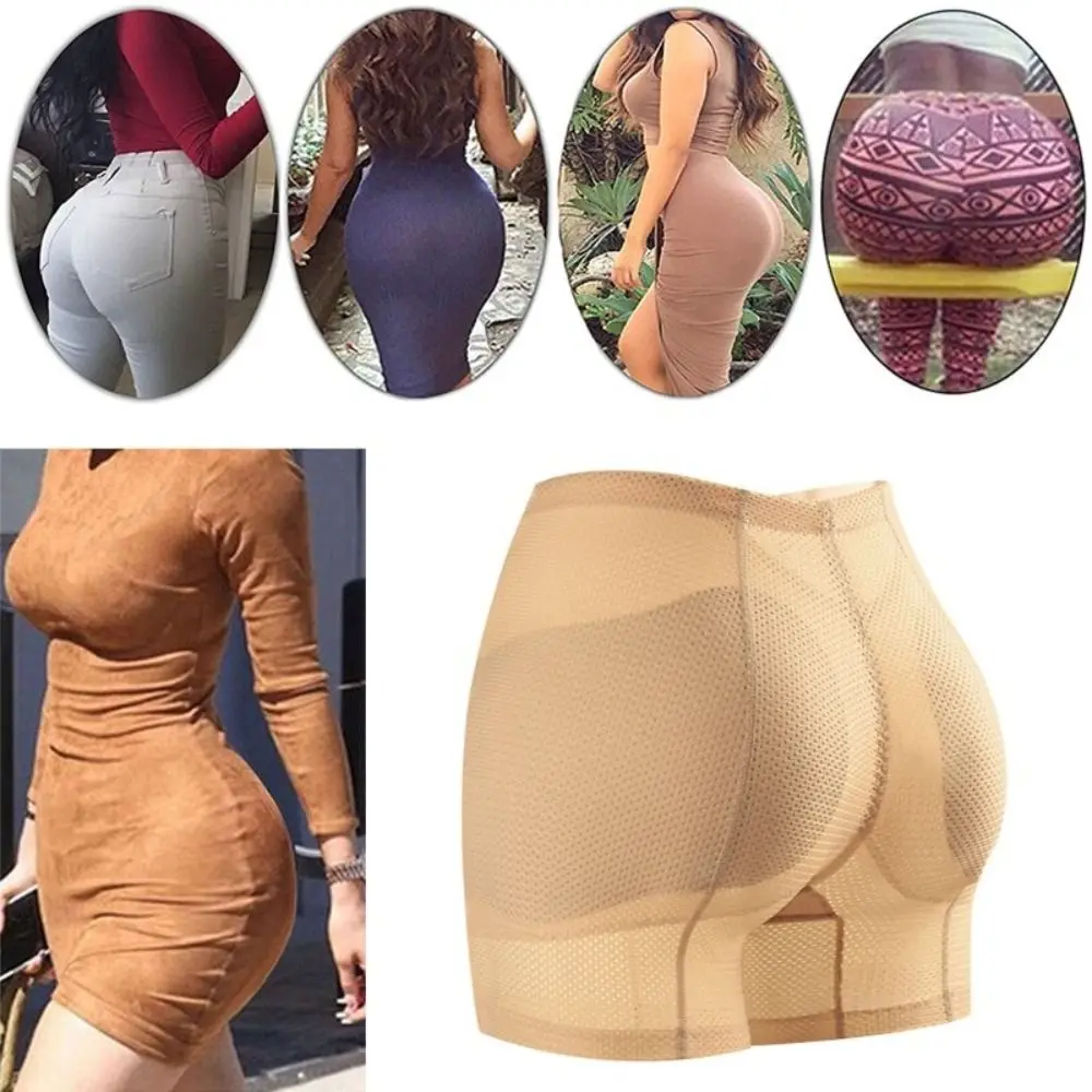 Mid Waist Butt Lifter Shaper Panties Breathable Push Up Hip Pads Shapewear Hip Enhancer Tummy Control Invisible Underwear