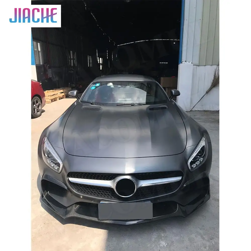 

Carbon Fiber Front Lip Spoiler Splitters Flaps For Mercedes Benz For AMG GT For AMG GTS For AMG GTR Coupe 2 Door Bumper Cover