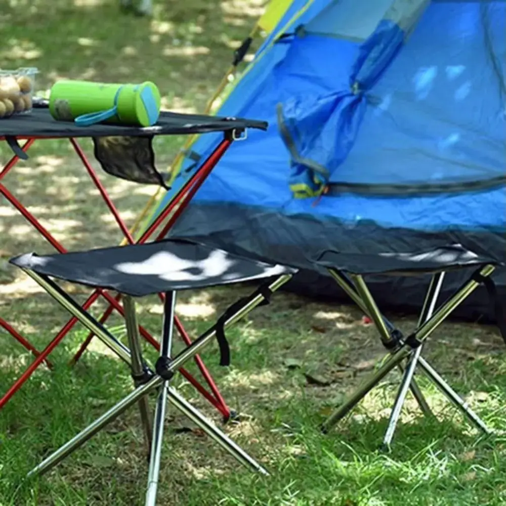 

Портативный складной табурет из нержавеющей стали, прочный материал, телескопическая конструкция, долговечный.