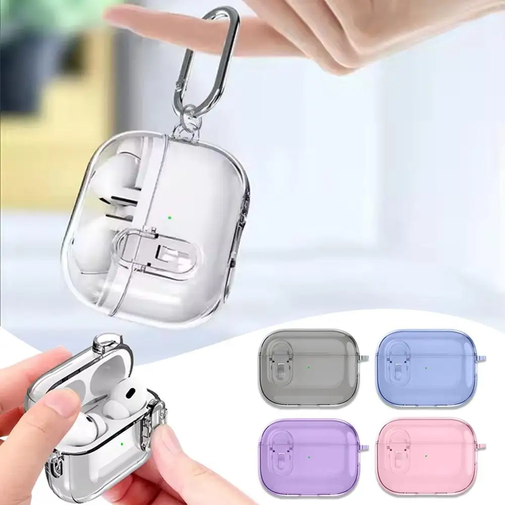 Snap-on Earphone Protective Case For Airpods4 Drop-proof Scratch-proof Dust-proof Reserved Holes Negative Pressure Adsorpti N2V7