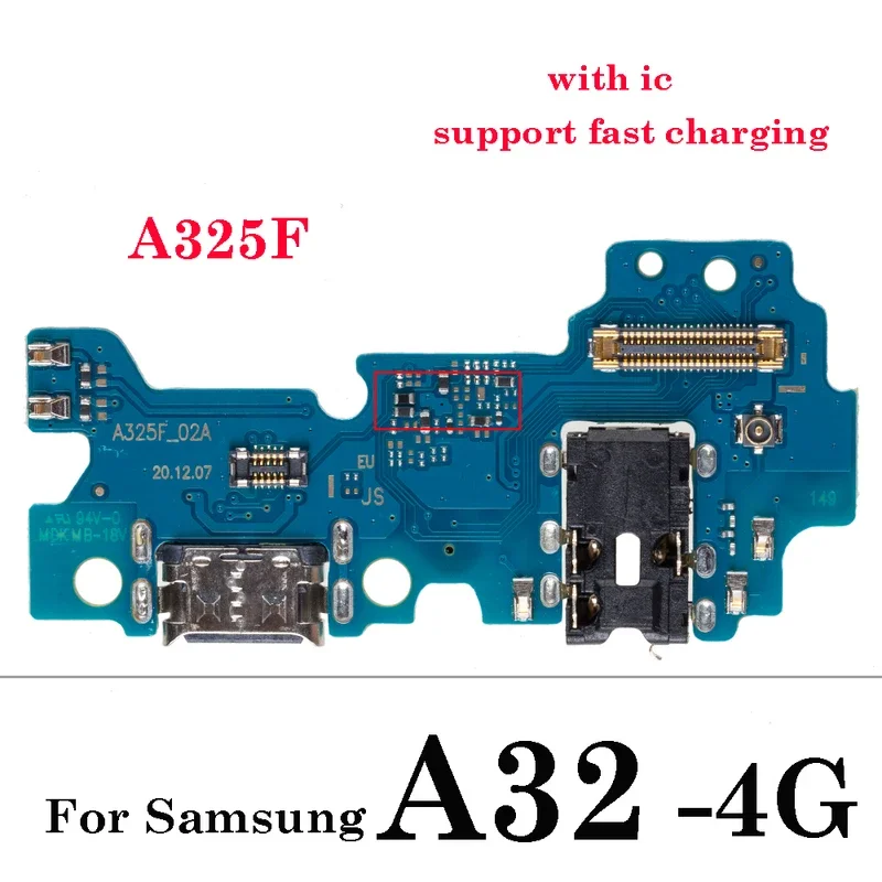 USB-коннектор для зарядного устройства, USB-разъем, плата зарядного устройства, гибкий кабель для Samsung A02, A02S, A03, Core A12, A13, A22, A32, A33, A53, 4G