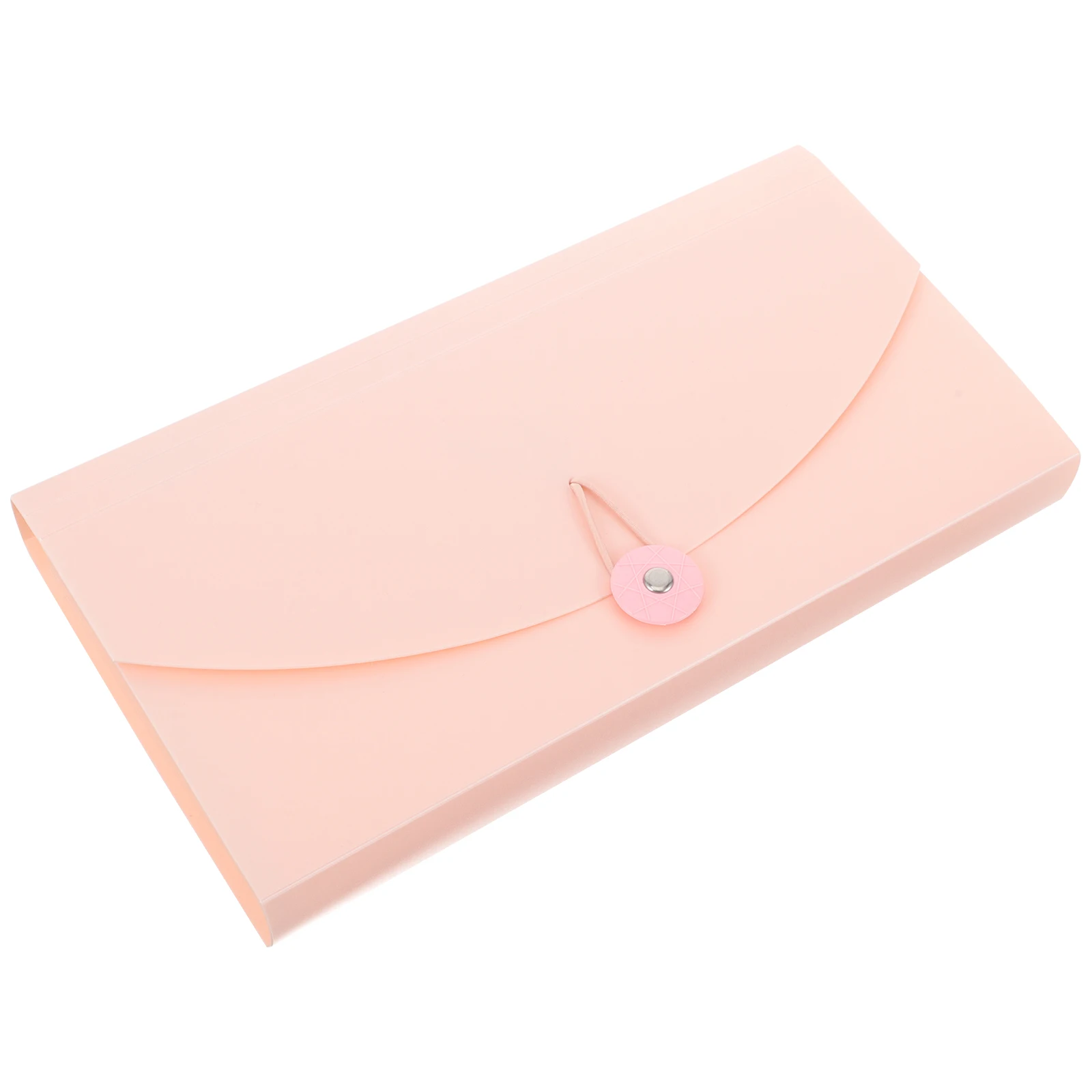 

Plastic Receipt Bag Large Capacity File Organizer Portable Pink Holder B6 Bills Coupon Folder Document Wallet
