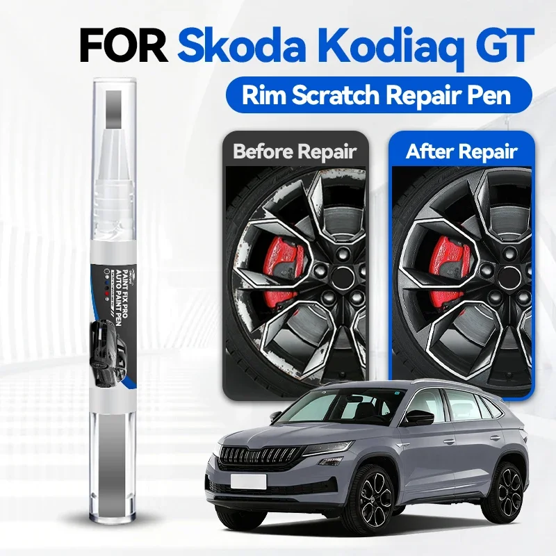 

Карандаш для ремонта лакокрасочного покрытия Skoda Kodiaq GT, средство для удаления царапин, аксессуары для авто, черный, белый, красный, оранжевый, серебристый