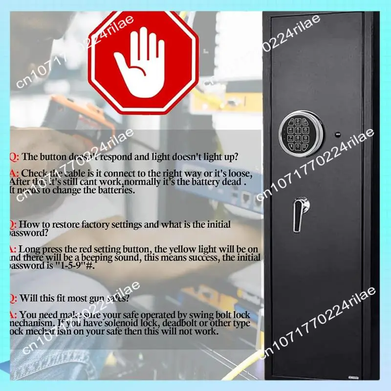 A17Z Stackable Safelock Replacement With Swing Bolt Fire Resistantchrome Number Keypad Electronicsafe Lock Forsafes