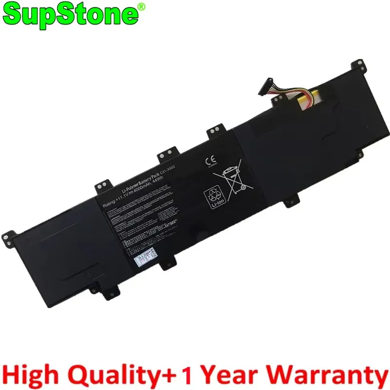 SupStone C31-X502 C21-X502 Laptop Battery For Asus VivoBook X502 X502C X502CA 0B200-00320800 S500C S500CA PU500C PU500C