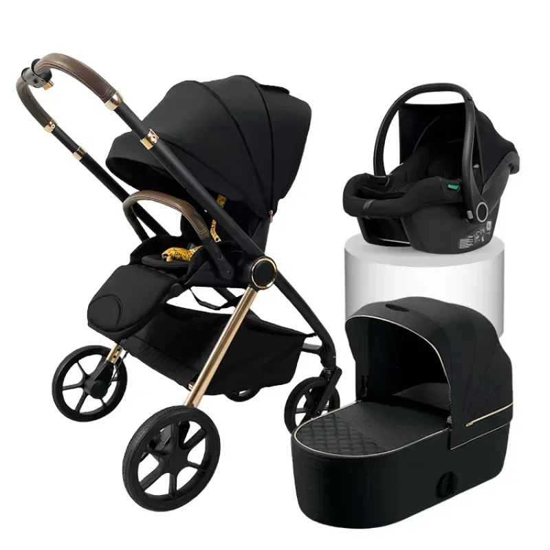 Top-ranking products Luxurious Retro Baby Stroller Baby Push Stroller Small Portable Baby Stroller