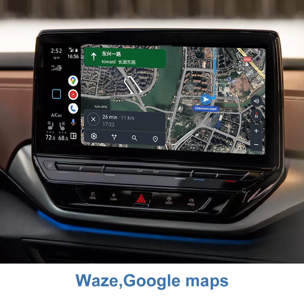 For VW iD4 Crozz iD6 Pro iD7 iD3 iD5 Support Google Waze Map Music Youtube Video Android Auto WIZCAR M3 Made for Volkswagen Car