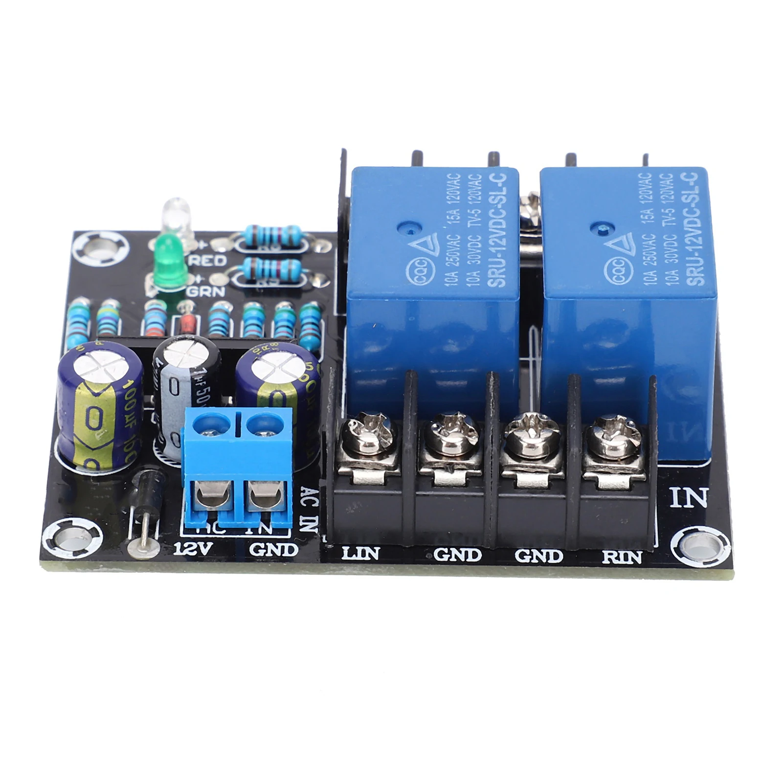 UPC1237 Luidsprekerbord Tweekanaals spanningsregelaar Vertragingsmodule AC 12-15V UPC1237 Luidsprekercircuit