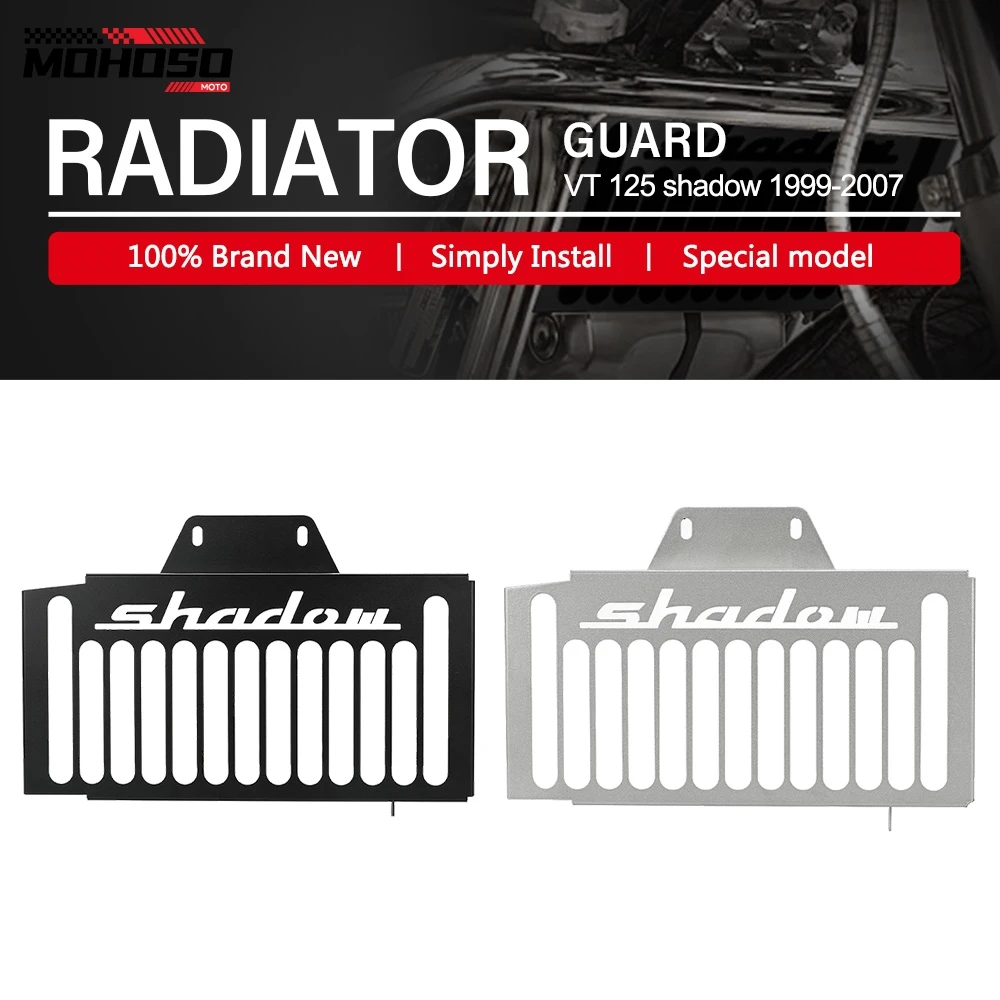 

Oil Cooler Guards For Honda VT 125 shadow 1999-2007 2006 2005 2004 Motorcycle Radiator Grille Guard Cover Protector Shadow 125