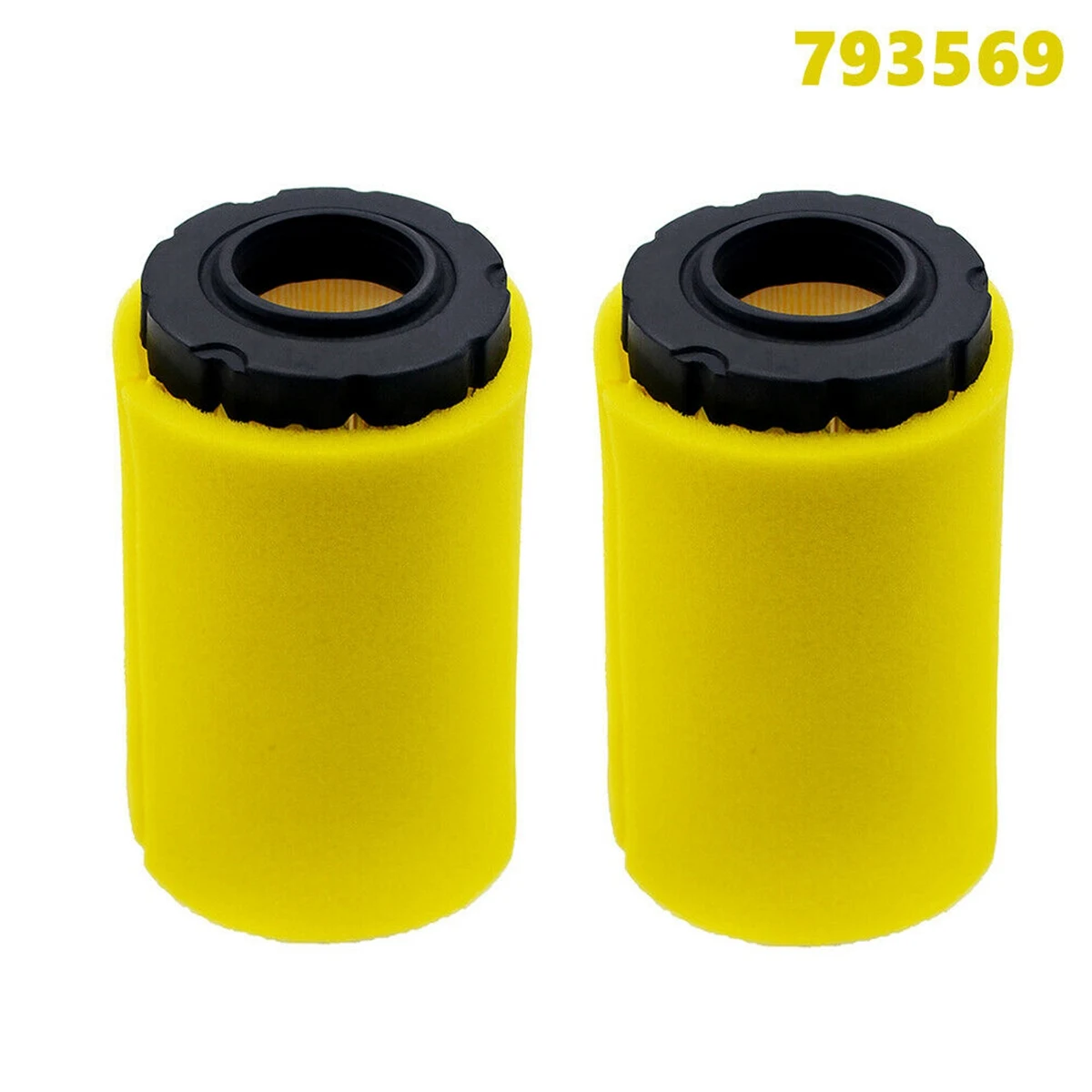 

ABKJ-2Pcs Air Filter 793569 For Briggs&Stratton 20-21HP 793685 Pre Filter MIU11513 Lawn Mower W/ Pre Filters