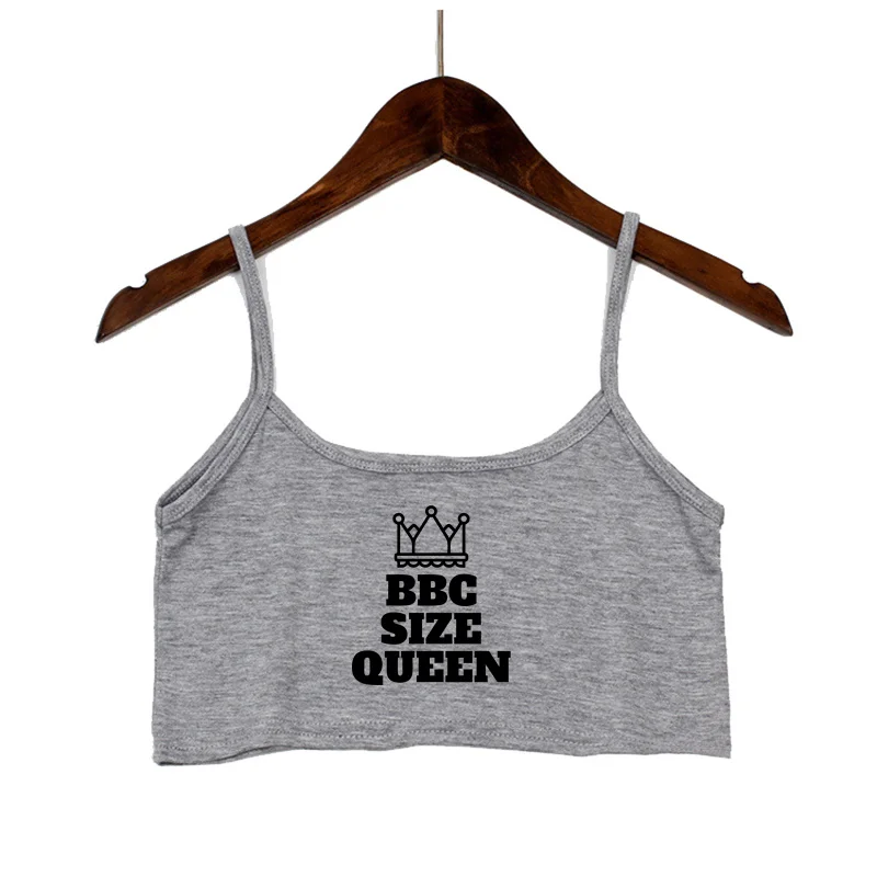 BBC Queen Fashion Womens Clothes New Sexy Seamless Cotton Sleeveless Female Tank Top Black Camis Backless Camisole Crop Top