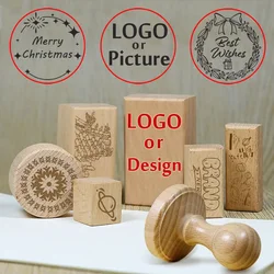 Custom Stamps Personalized Wedding Stamp Wood Rubber Stamps Small Business Company Branding Stamp Envelopes Decor Packaging Seal