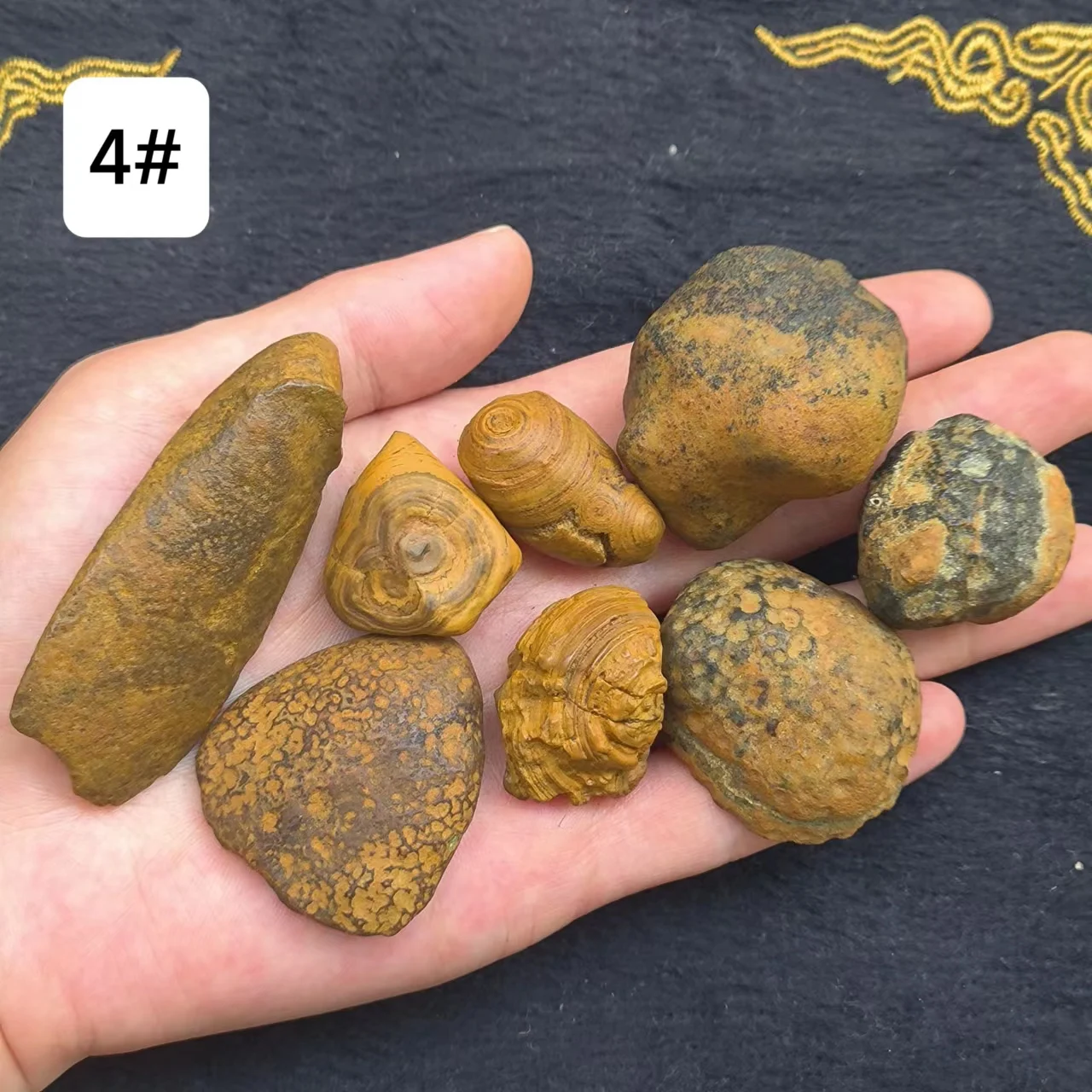 8pcs/lot Natural mengtian beads nine eyes shale beads strong energy rough stone wonderful eyes mystery precious accessories gem