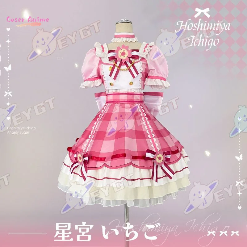 

Anime Aikatsu Hoshimiya Ichigo Cosplay Costume Uniform Halloween Party suit 2026 new Role Play Outfit