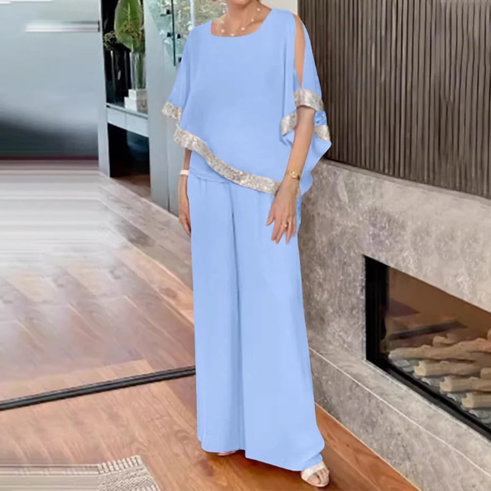 Customized Elegant Long Pantsuits Mother of the Bride Dresses Square Neck Ankle-Length Wedding Guest Party Groom Dress 2026