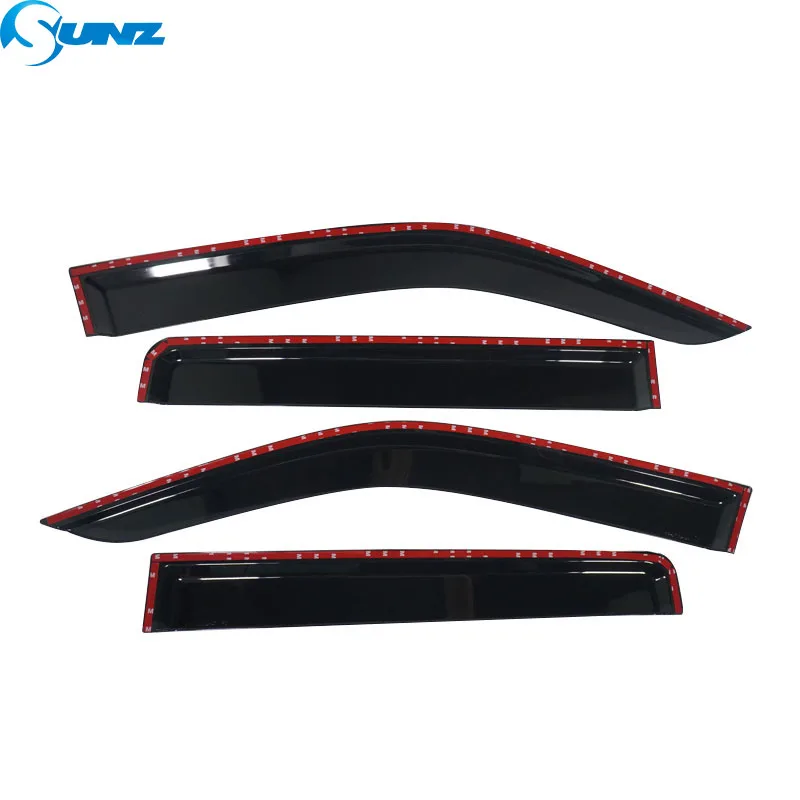 Injection 4PCS Waterproof Weather Shields Window Visors For Nissan Navara D40 2006 2007 2008 2009 2010 2011 2012 2013 2014 2015