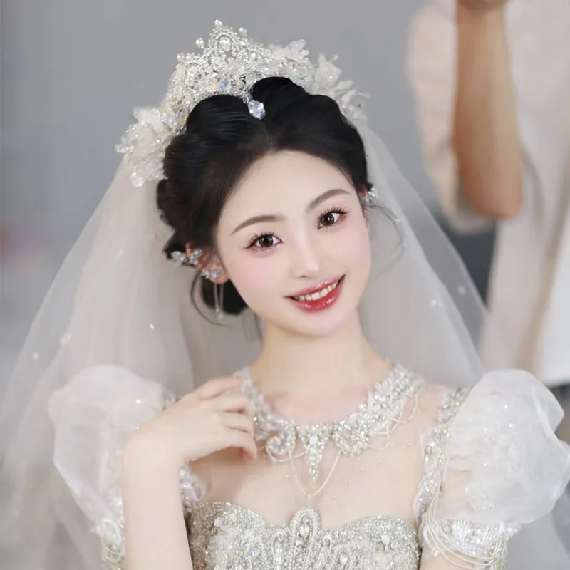 Nouvelle couronne coiffure robe de mariée mariée Baroque atmosphère couronne cheveux accessoires principales robe de mariée accessoires