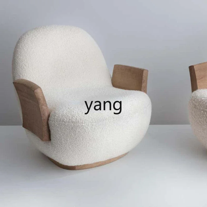 Yhl Divano monoposto in velluto Sedia Camera da letto Balcone Tatami Sedia creativa Sedia per il tempo libero per celebrità di Internet