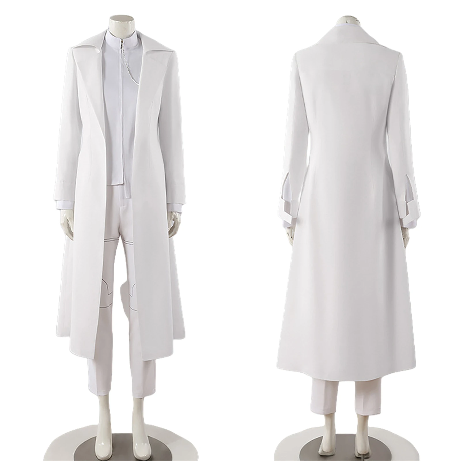 외계인 Ivan 코스프레 의상 흰색 셔츠 바지 할로윈 파티를위한 풀 세트