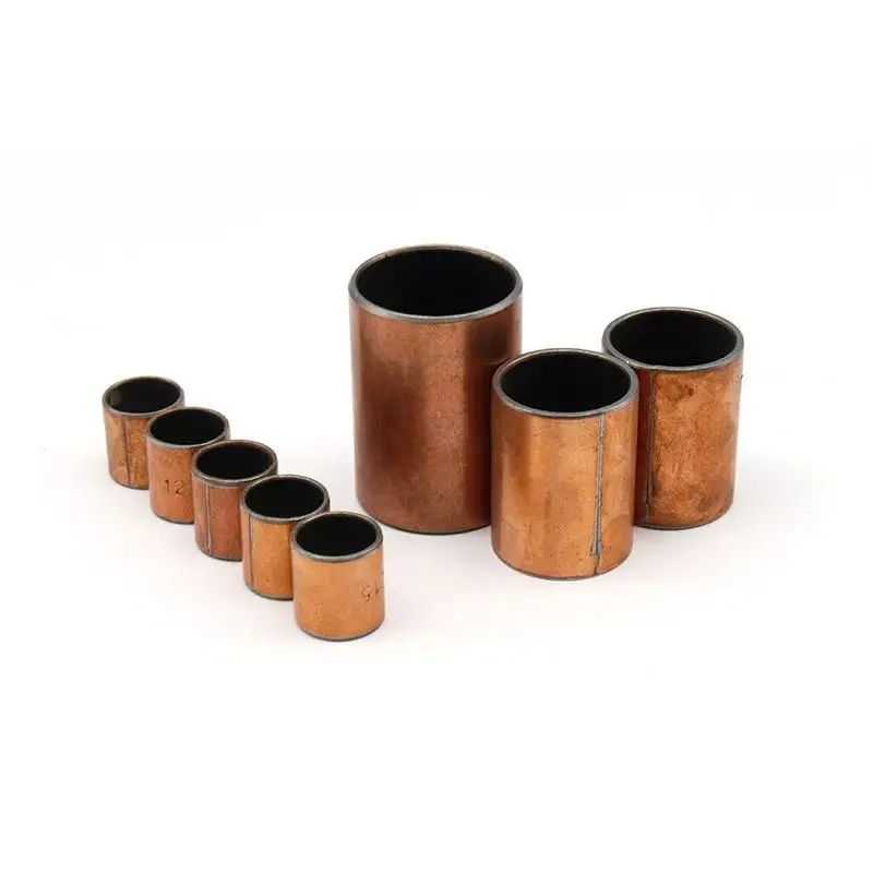 SF-1 Oil-Free Bearing Sleeve ID 16-35mm Carbon Steel Galvanized/copper Composite Sleeve Oil-free Self-lubricating Bearing Liner