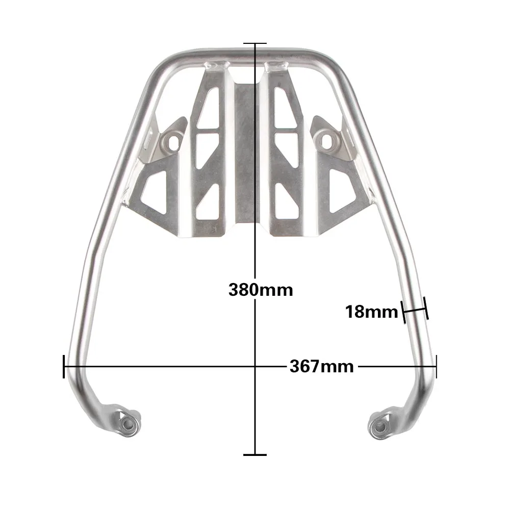 For BMW R1200GS R1250GS LC ADV GS1250 Adventure 2014-2023 Rear Luggage Top Case Rack Bracket Stainless Steel Short Trunk Support
