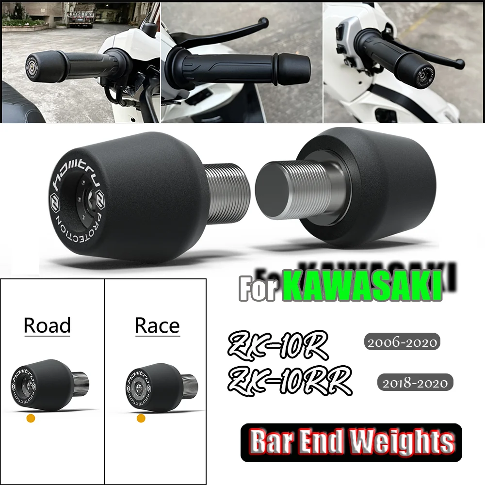 

Motorcycle Sliders For Kawasaki ZX-10R ZX-10RR Motorcycle Handlebar Grip End Weights Slider Plug Handle Bar End Weight Grips Cap